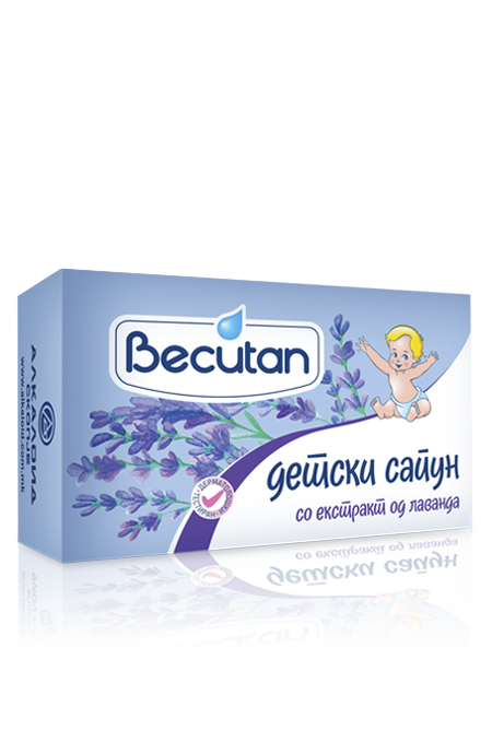Becutan детски сапун со екстракт од лаванда