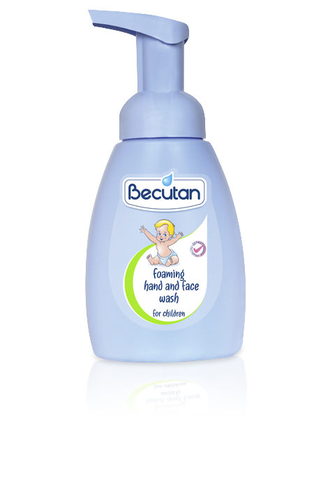 Becutan hand and face foam for children